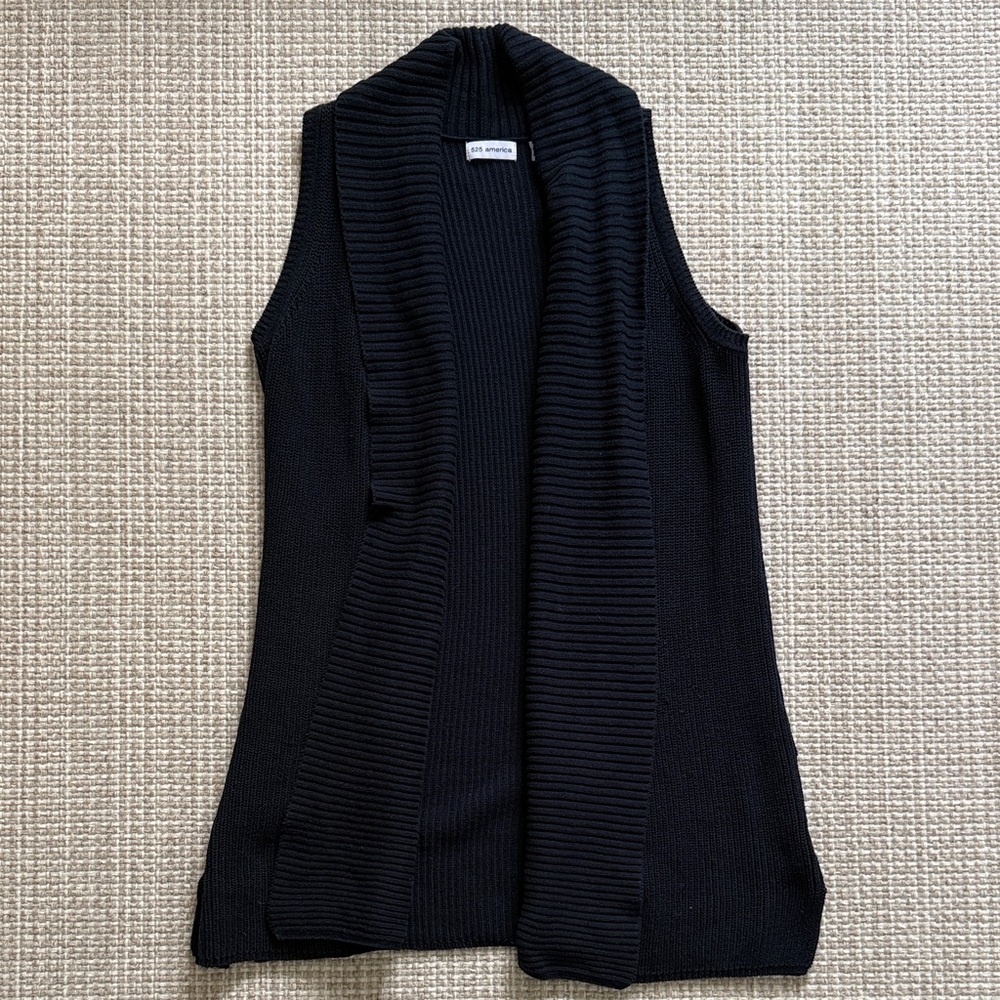 525 America Navy Open Front Cardigan Women’s Size Small S EUC